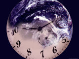 Abstract Clockface and Earth