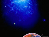 Illustration of Earth and Space