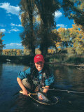 Woman Fly Fishing in CO