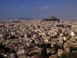 Aerial View of Plaka & Likavitos Hill  Greece