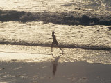 Boy Running on Beach  Venice Beach  CA