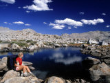 Hiker  Sierra Nevada Range  CA