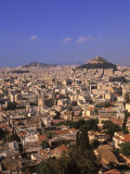 Aerial View of Plaka & Likavitos Hill  Greece