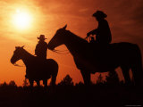 Cowboys at Sunset