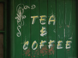 Tea and Coffee Sign  London  England