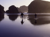 Family with Dog at Sunset  Cape Sebastian  OR