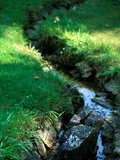 Large Garden with Water Feature and Stream  Mill House  Wiltshire