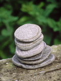 Stones  Flat Stones as a Garden Sculpture