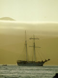 Sailing Vessel in Front of Isabela  Galapagos