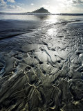 Sand Patterns and St Michaels Mount  Cornwall