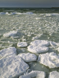 Frozen Shore of Lake Michigan at Cana Island  Wi