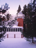 Sand Point Lighthouse on the Keweenah Peninsula  Michigan  USA