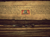 Detail of Buddhist Documents in Monastery at Jarkhot  Nepal Himalaya