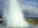 Strokkur (The Butter Churn) Geyser Hot Springs Area  Iceland