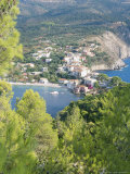 Kefalonia  View from Peninsula Hill Below Venetian Castle Back Over the Village of Assos