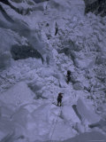 Climbing Khumbu Ice Fall  Nepal