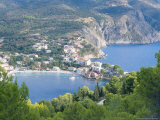 Kefalonia  View from Peninsula Hill Below Venetian Castle Back Over the Village of Assos