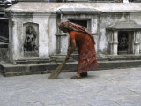 Woman Sweeping  Nepal