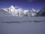 Mount Lingtren from Western Comb  Nepal