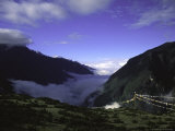 Prayer Flags in Mountains  Nepal