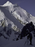 Cameraman Sets up for Mountain Shot  New Zealand