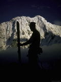 Skier's Silhouette  Tibet