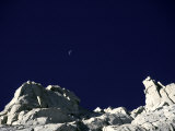 Mt Whitney and Moon in California  USA