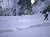 Climber Passing by High Camp  Nepal