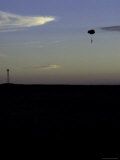 Skydiver Landing at Sunset  USA