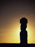 Moai Ahu Tahai Easter Island  Chile