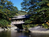 Covered Bridge  Gold Brook Bridge  Stowe  Vermont  USA