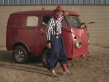 Grinning Rodeo Clown