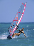 Woman Windsurfing