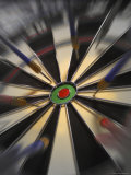 Close-up of Darts on a Dartboard