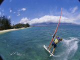 Fish-eye View of a Windsurfer