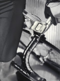 Close-up Image of a Man Leaning on a Bicycle