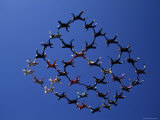 Skydivers in Diamond Formation