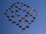 Skydivers in a Diamond Formation