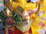 Tied Silk Sash (Obi)  Kimono  Traditional Dress  Japan