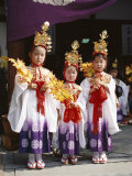Girls Dressed in Traditional Costume  Festival of the Ages (Jidai Matsuri)  Kyoto  Honshu  Japan