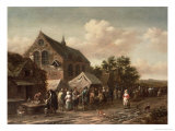 Poultry Market by a Church