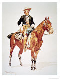 Lieutenant SC Robertson  Chief of the Crow Scouts  from a Watercolour of 1890
