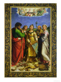 St Cecilia Surrounded by St Paul  St John the Evangelist  St Augustine and Mary Magdalene