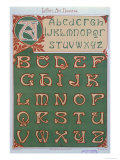 Art Nouveau Alphabet  1903