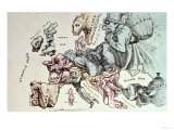 Comic Map of Europe by Frederick Rose  c1870