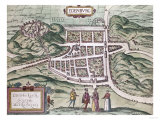 Map of Edinburgh  16th Century
