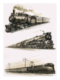 Montage of Us Trains