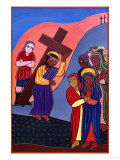 Jesus Meets the Women of Jerusalem  No 8 in 14 Stations of the Cross Series  2002