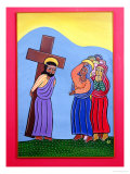 Jesus Meets His Mother  No 4 in 14 Stations of the Cross Series  2002