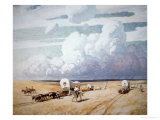 Covered Wagons Heading West